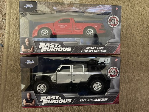 ①Jada Toys1/55 FAST＆FURIOUS 6台セット① JADA FAST & FURIOUS 1/32 ZOZO JEEP GLADIATOR & BRIAN'S FORD
