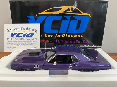 1/18 ACME YCID 1971 PLYMOUTH HEMI CUDA NEW IN PACKAGING