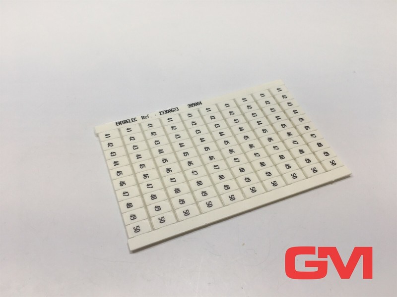 Entrelec Marker Carte 23300623 Rc610 41-50 Vert. 1sna233006r2300