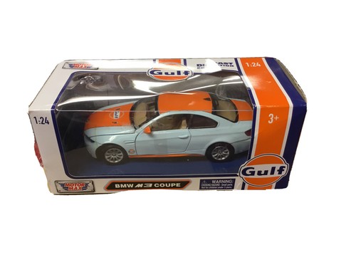 BMW M3 Coupe Gulf 1/24 Die cast Car Motor Max 79644 Gift For