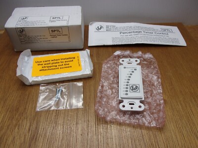 Soler & Palau SPTL Percentage Timer Control White & Cover Plate 24V AC USA