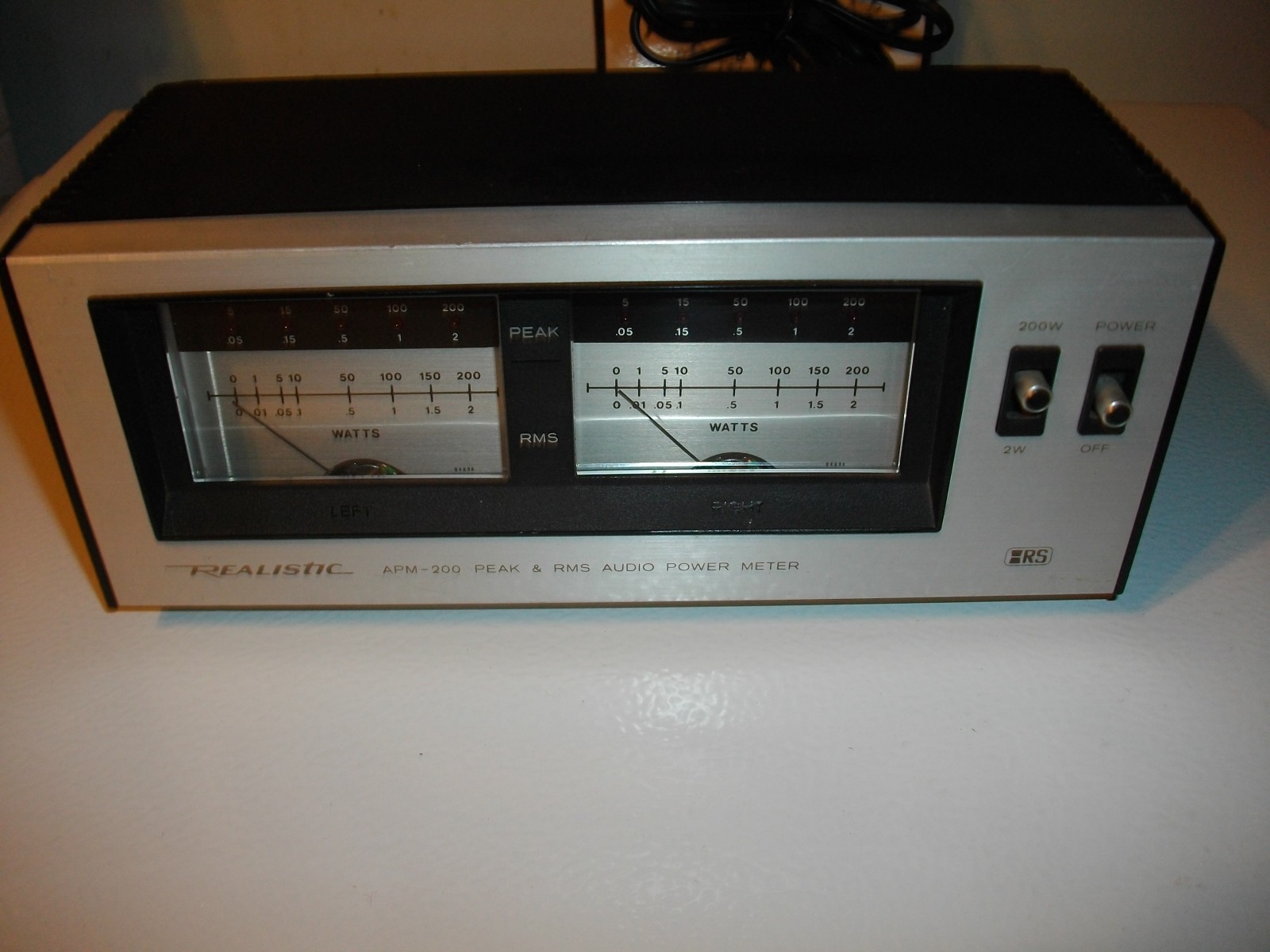 Realistic APM-200 Peak & RMS Audio Power Meter L@@K!!