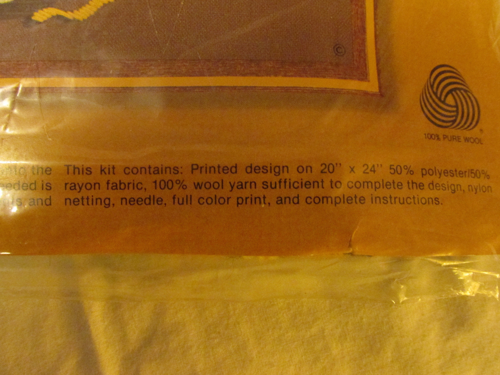 Sunset Stitchery Basket of Fall Flowers 1979 Crewel Embroidery Kit #2283 NEW Vtg