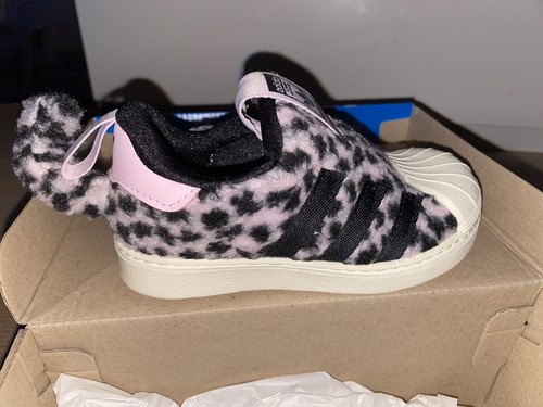ぴーちゃん Toddlers Girls Adidas Superstar Pink Leopard with Tail