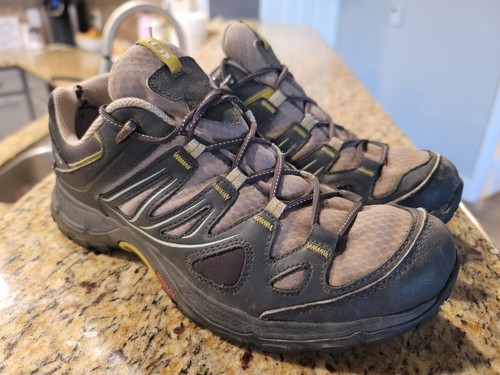ポンタッタ　Salomon GOLD WIDE Salomon Ellipse GTX Women's Size 8.5 Black Tan Trail Hiking