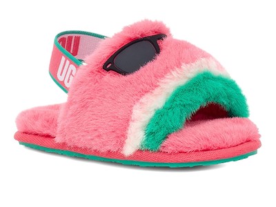 

Тапочки для девочек UGG Kids Fluff Yeah Watermelon Stuffie (для малышей/маленьких детей)