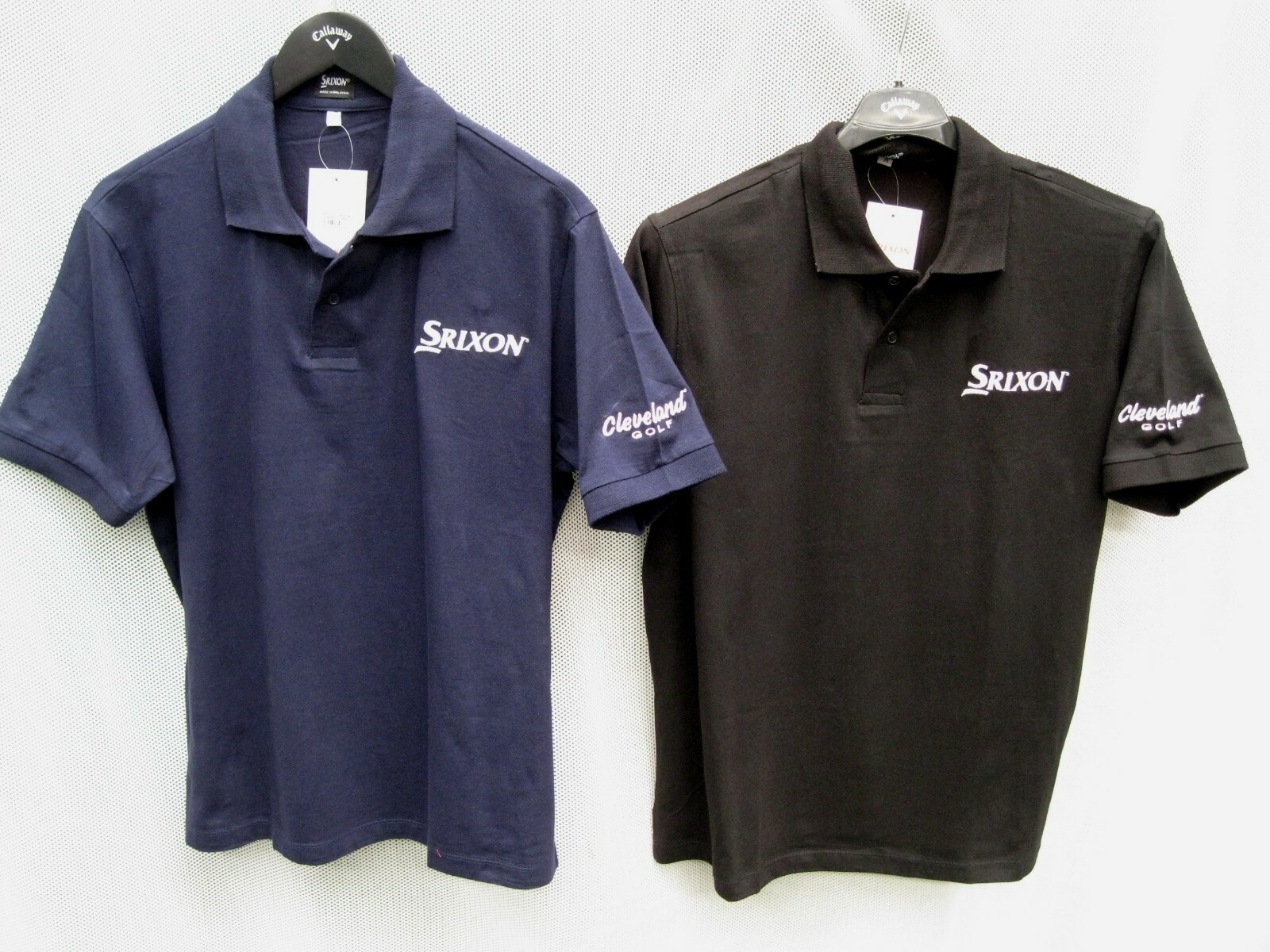 SRIXON CLEVELAND GOLF COTTON POLO SHIRT BLACK OR NAVY 3 FOR 19.99