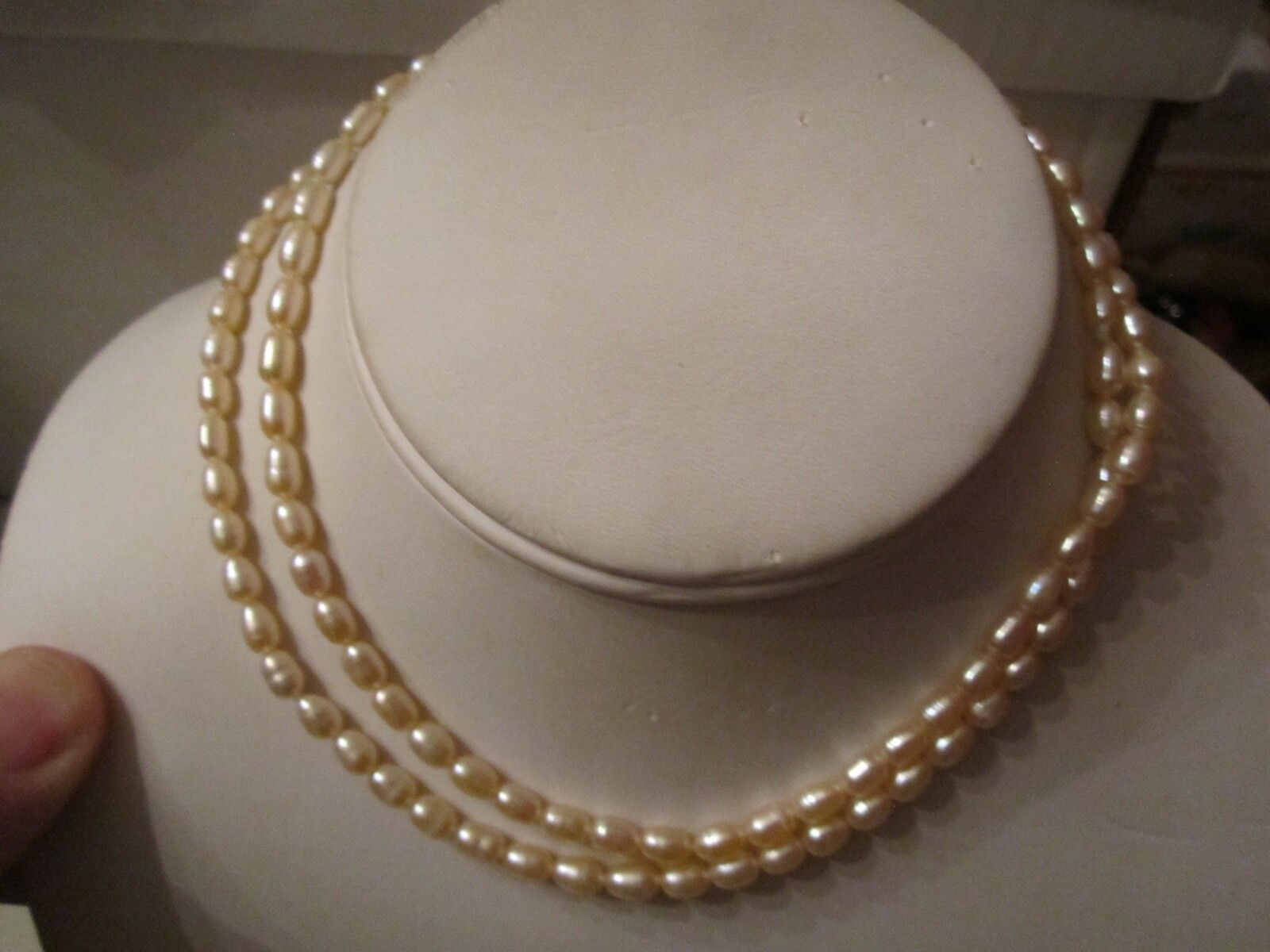 GENUINE PINK PEARL NECKLACE - 26
