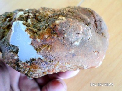 green sky blue Opal gemstone rough