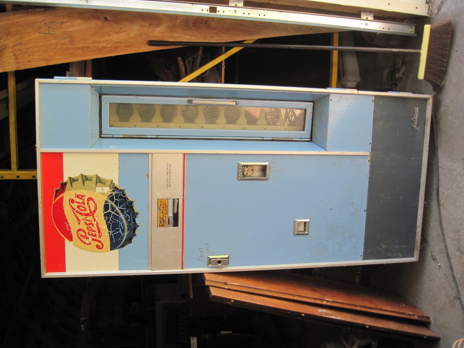 Vintage PEPSI COLA VENDING MACHINE BOTTLE SODA POP COIN OPERATED ELECTRIC 1970'S