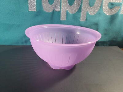 Tupperware Multifunctional Impressions Colander Wash Rinse Strain Purple