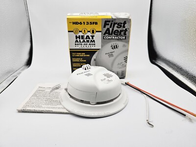 First Alert Heat Alarm Hard-Wired w/Battery Back-up Ionization 