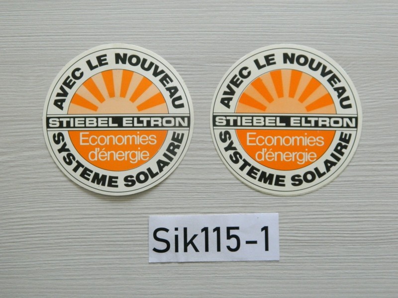 Lot 2 Sticker Autocollant Systeme Solaire Stiebel Eltron Economies D Energie