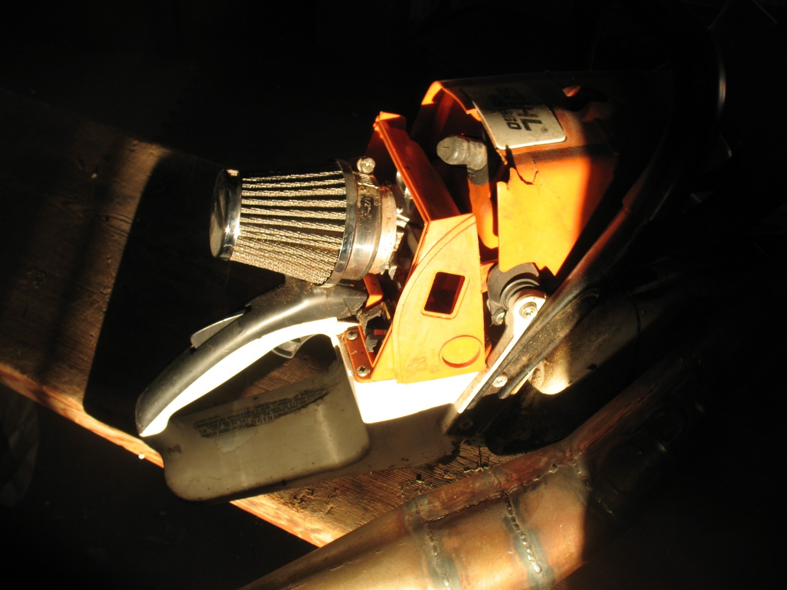 Stihl ms460 046 Aftermarket velocity stack Cold air intake with New Filter POWER