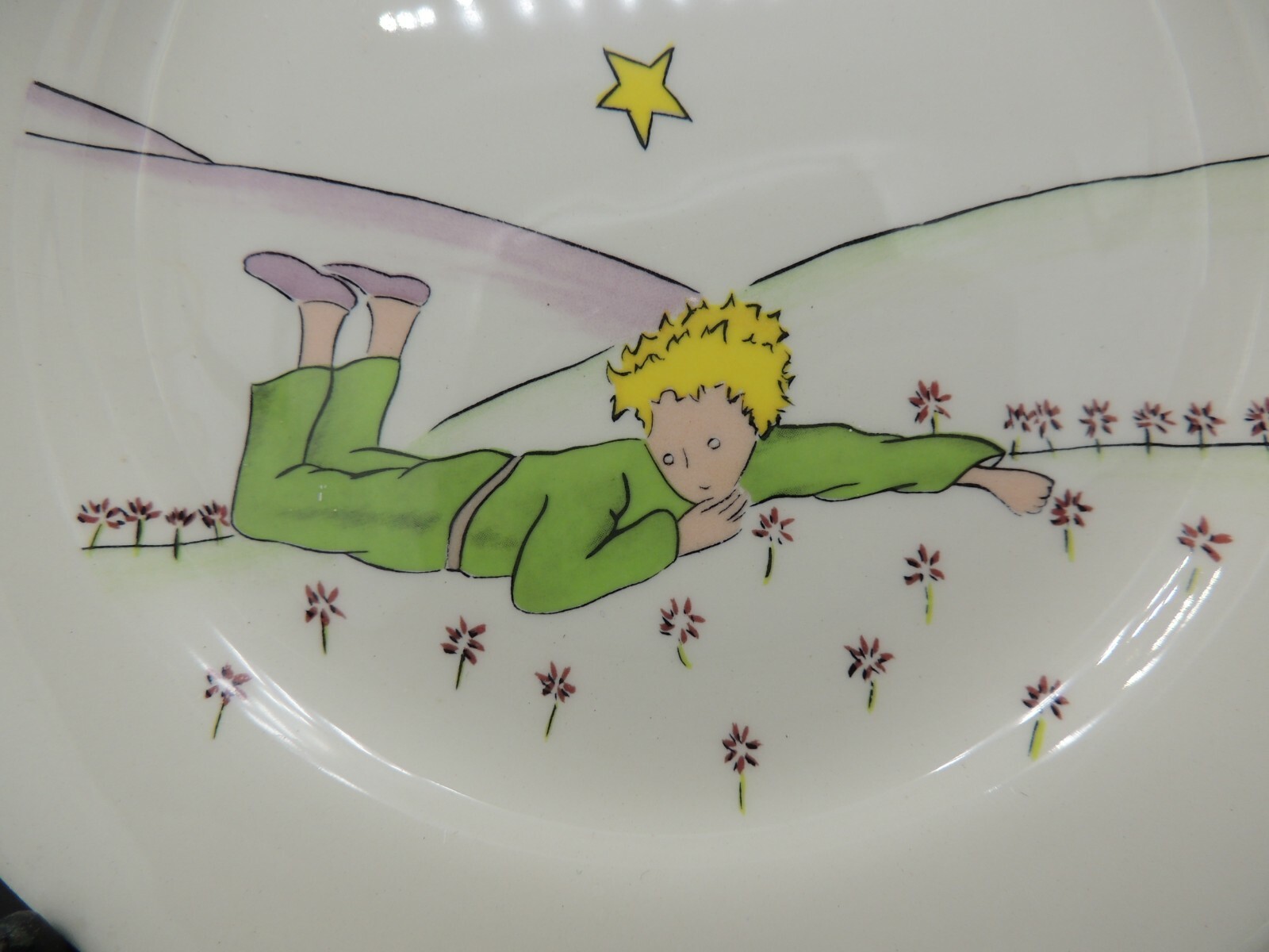 Gien Le Petite Prince Canape Plate France The Little Prince Vintage As Is