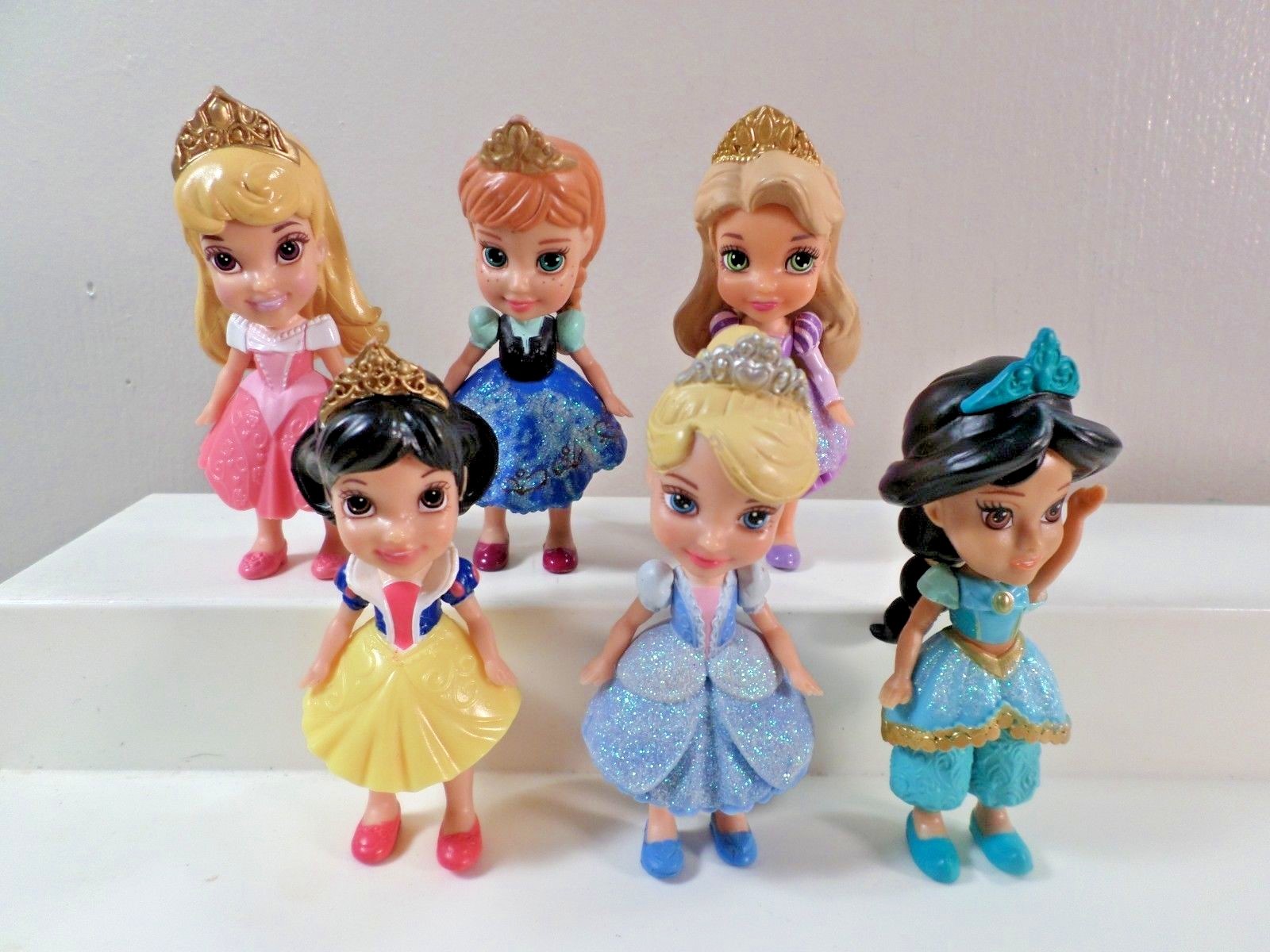 Mattel Disney Princess~Talking Castle Dolls~Miniature~Ariel~Frozen~14 Dolls