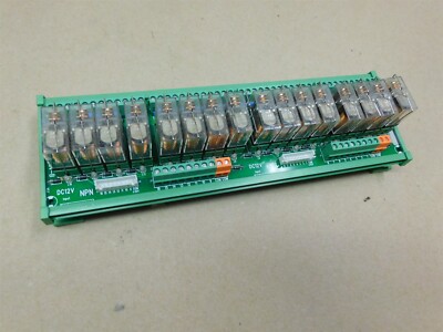 Kingpow 16 Channel PNP NPN Relay Module KP-16L-N12V-B with 16pcs Omron G2R-1-E