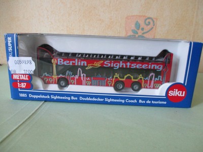 SIKU BUS DE TOURISME Berlin/Sightseeing en boite éch HO 1/87 réf 1885