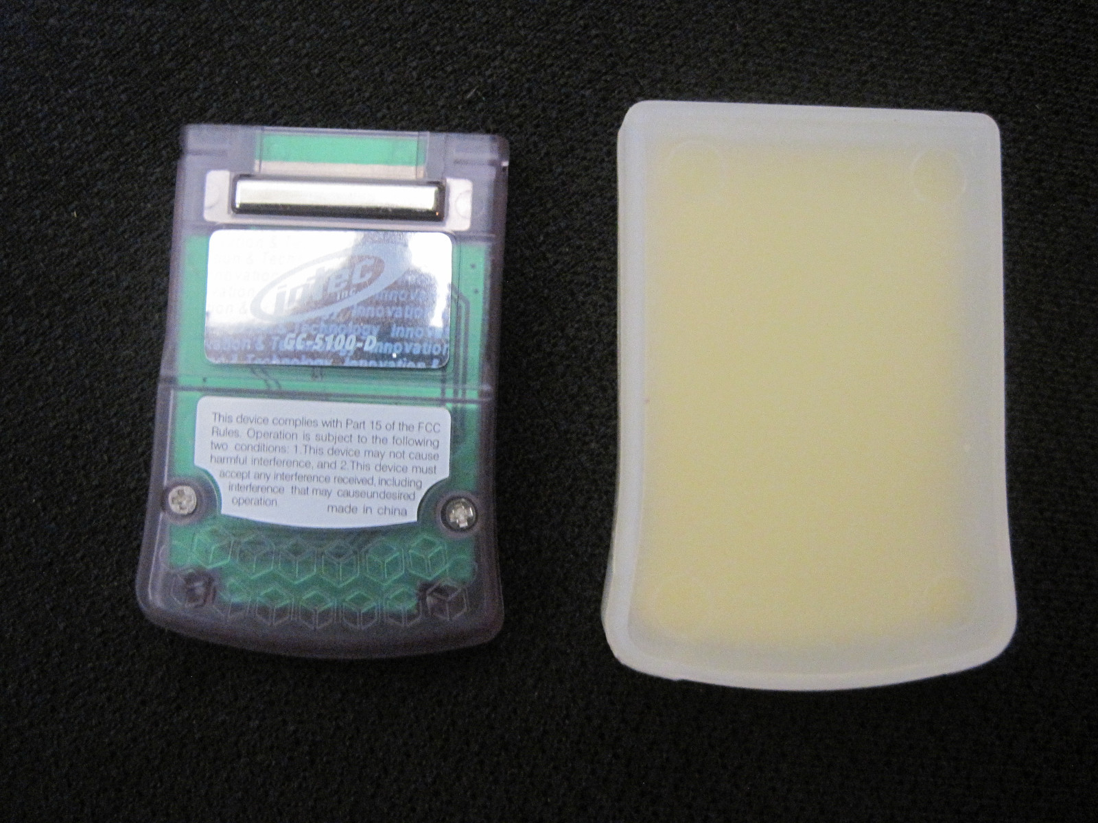 Intec 4MB Memory Card Nintendo Gamecube Clear Plastic