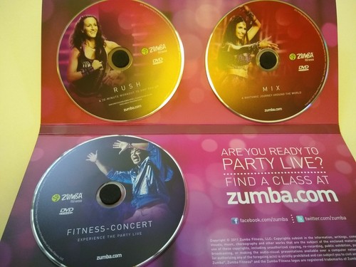 Zumba Fitness Exhilarate 7 DVD Set Kit Toning Sticks Soundtrack Guide
