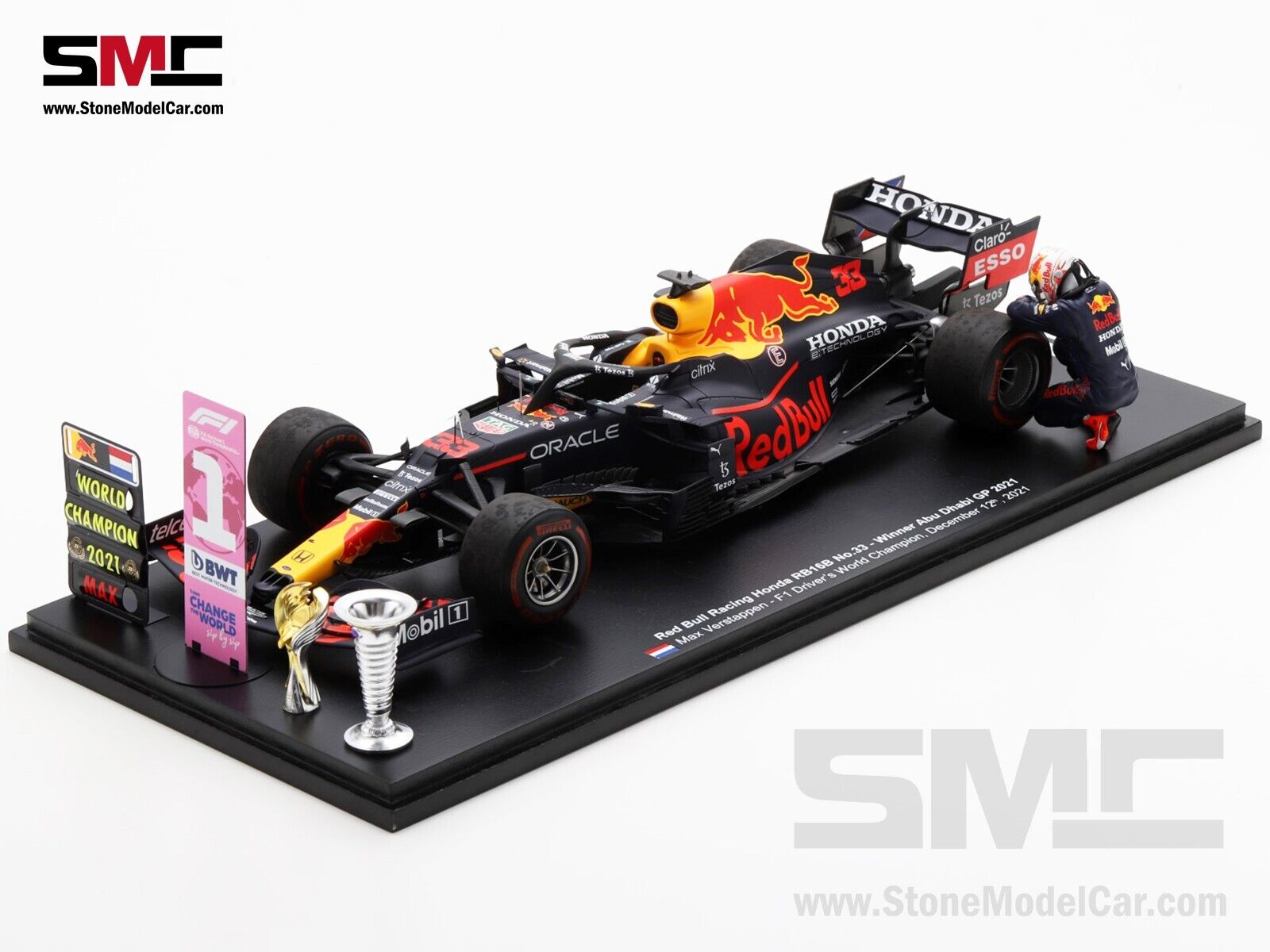 Preorder - 2021 F1 WDC Max Verstappen Red Bull RB16B Abu Preorder - 2021 F1 WDC Max Verstappen Red Bull RB16B Abu