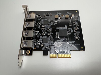 Allegro Type A USB 3.2 | 3.0 PCIe 4-Port PCIe Card (Mac and Windows )