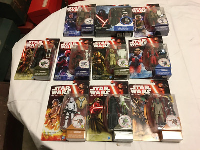 Lot of 10 Hasbro Star Wars The Force Awakens Kylo Ren Flametrooper Etc. Figures