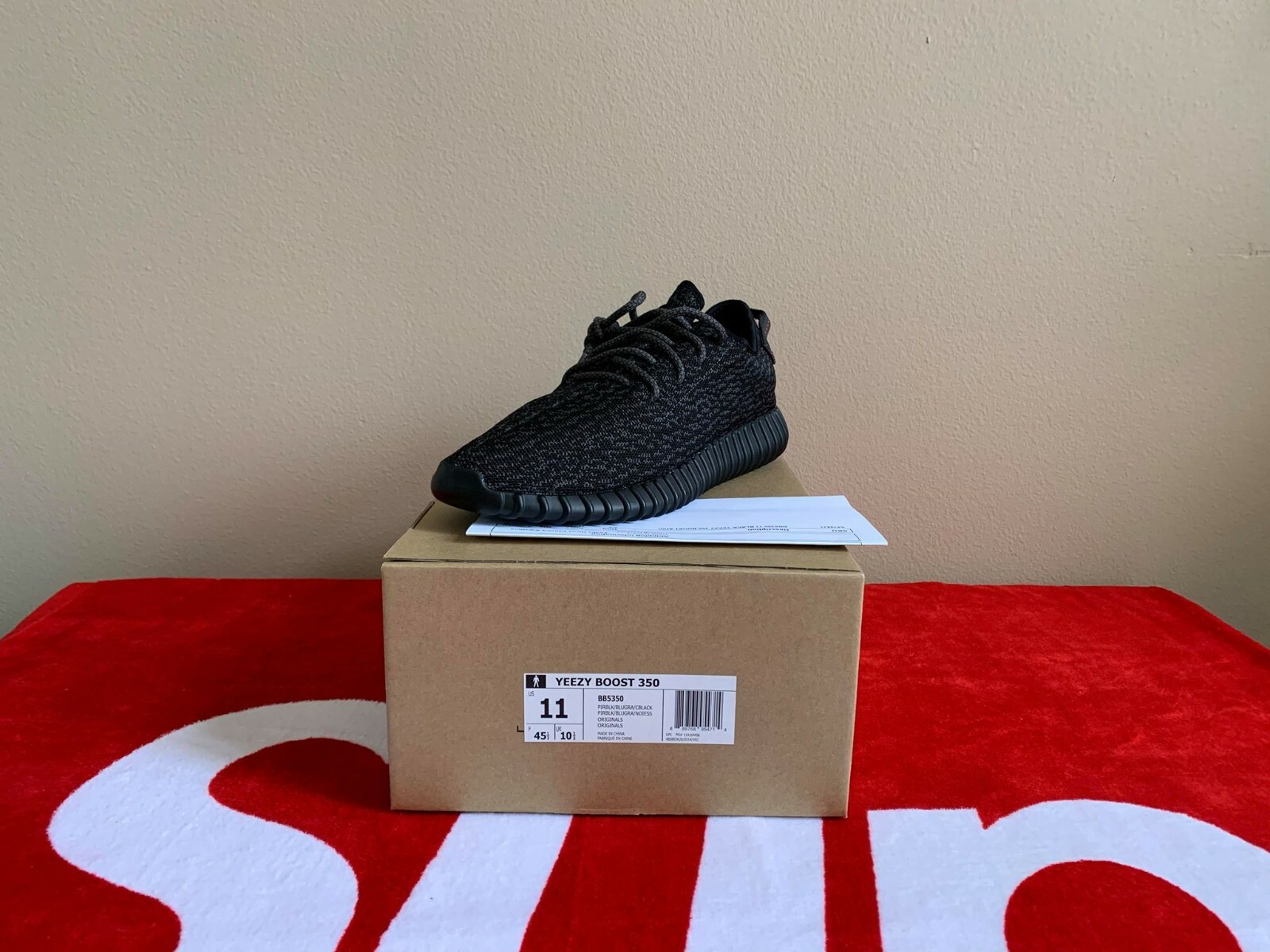 Adidas Yeezy Boost 350 Pirate Black Authentic 2015 Authentic NEW