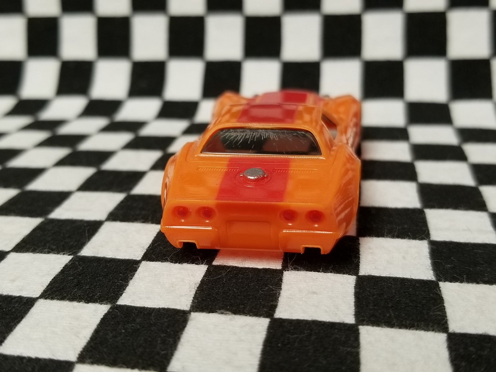 Orange w/ red stripe AF Xtras A/P A Production Corvette - AFX, TOMY, Auto World