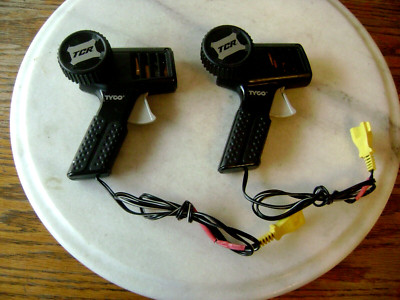 PAIR 2 TYCO TCR CONTROLLERS TRIGGER 6421 TOTAL CONTROL RACING REPLACEMENT TESTED