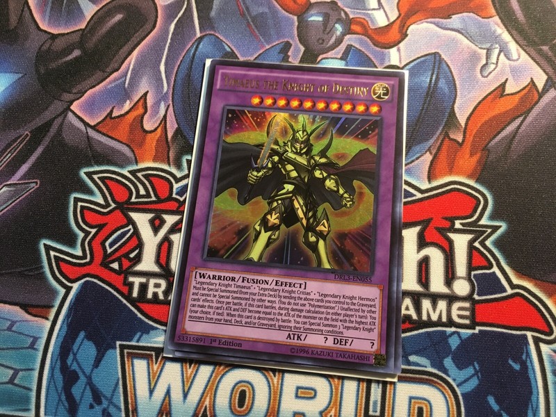 Timaeus The Knight of Destiny DRL3-EN055 1st Ultra Rare NM Yugioh Card