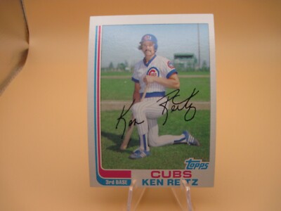 1982 TOPPS BASEBALL SET BREAK 245 KEN REITZ CUBS