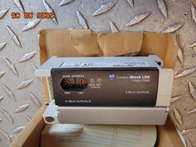 ALLEN BRADLEY 1790D-T0W6 SERIES B F/W REV 2.002 COMPACT BLOCK LDX