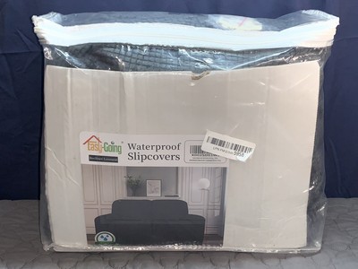 Easy Going Waterproof Recliner Loveseat Slip Cover Recliner Loveseat, Dark Gray