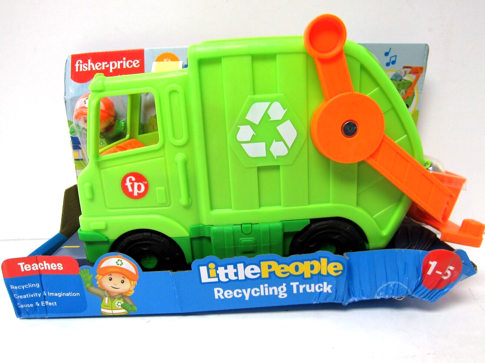 Ersatzfigur „Sanitation Worker“ Für Fisher-Price Little People Recycling Truck (Modell GWD29)