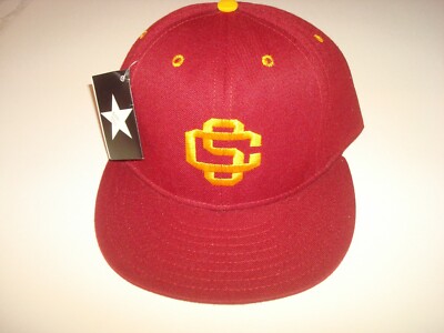 USC TROJANS CLASSIC CALIFORNIA SOCAL FITTED SZ 7 1/8 HAT CAP