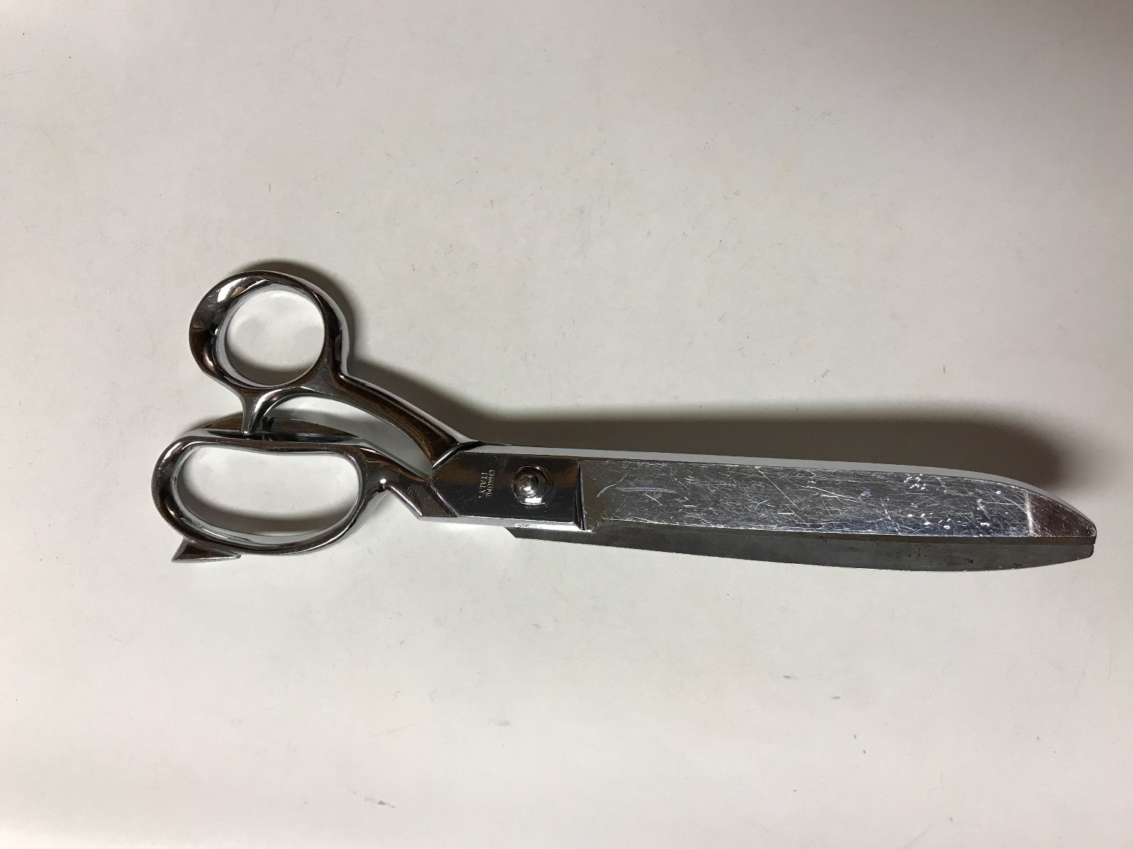 Gingher Scissors 9” Dressmaker Table Shears Chrome Italy