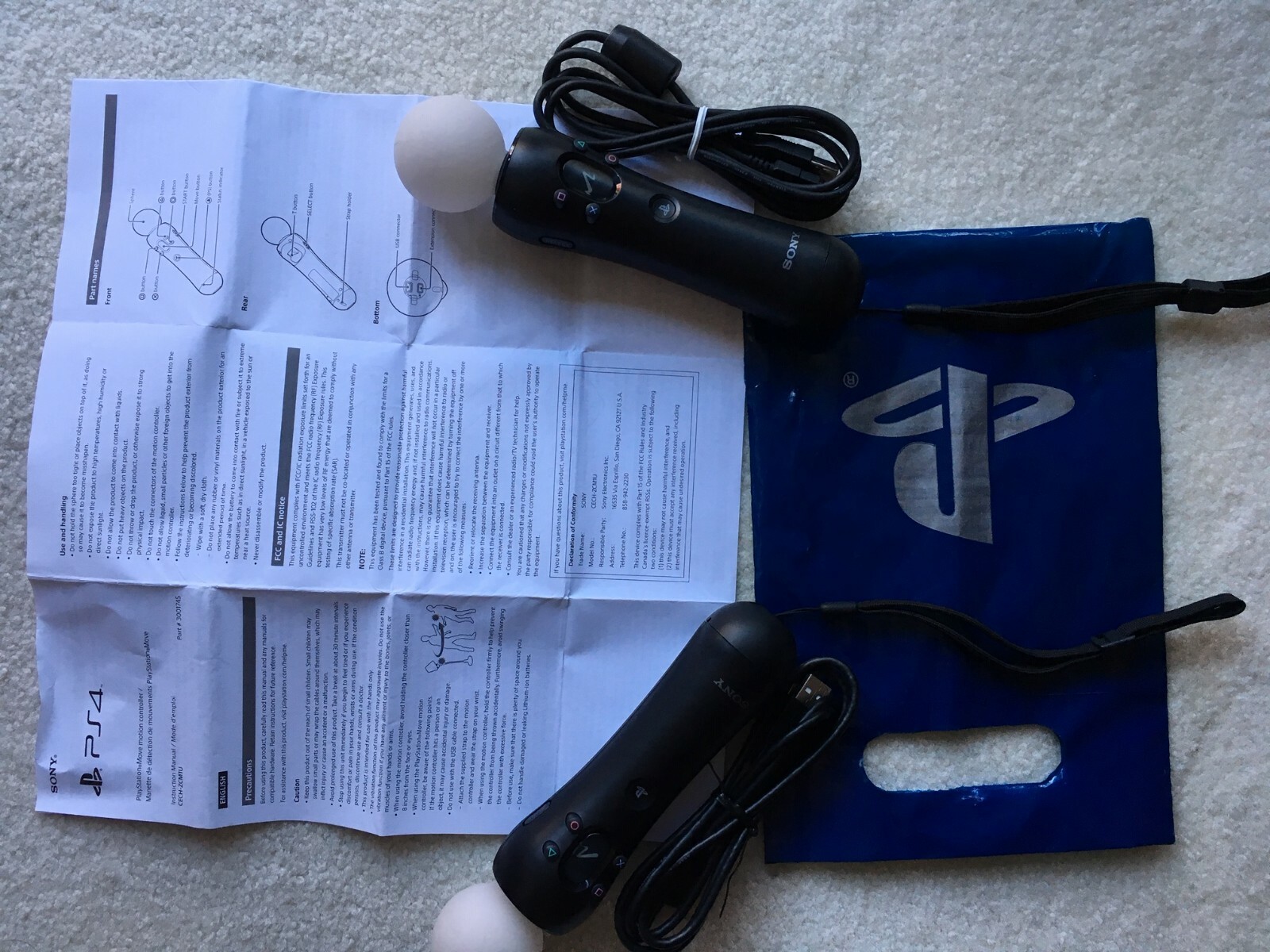 PlayStation Move PSMove2本セット Sony PlayStation Move Motion Controller 2 Pack for PS3 & PS4