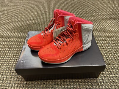 Rare Adidas D Rose 4 J Sample Kids Sz 3.5 Poppy/Grey/black Brand New