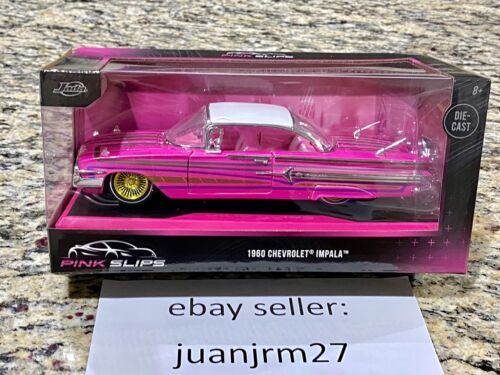 Jada 1/24 Pink Slips 1960 Chevrolet Impala Lowrider Metallic Jada 1/24 Pink Slips 1960 Chevrolet Impala Lowrider Metallic
