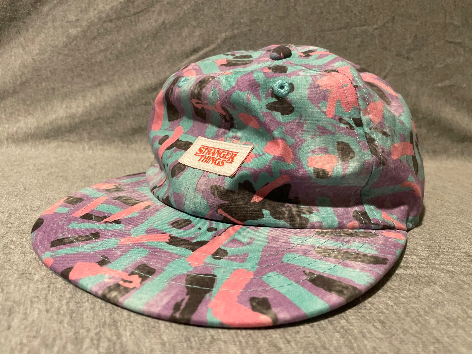 Quiksilver x Stranger Things Lenora Hills Purple Adjustable Cap