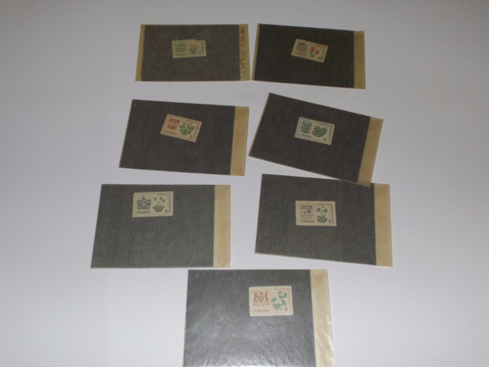 Lot of Vintage Stamps Canadian Canada Flowers