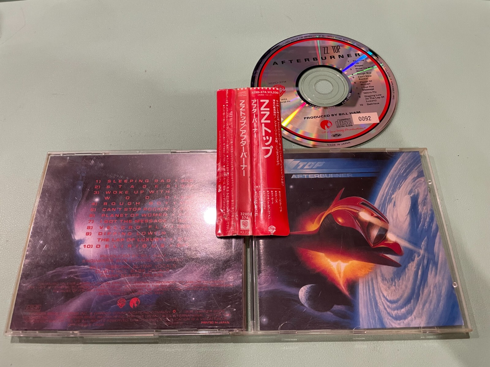 ZZ Top – Afterburner Japan Sticker OBI First Edition (32XD