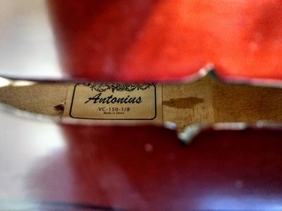Antonius Palatino VC-150 1/8 Size Cello With Bow and Bag