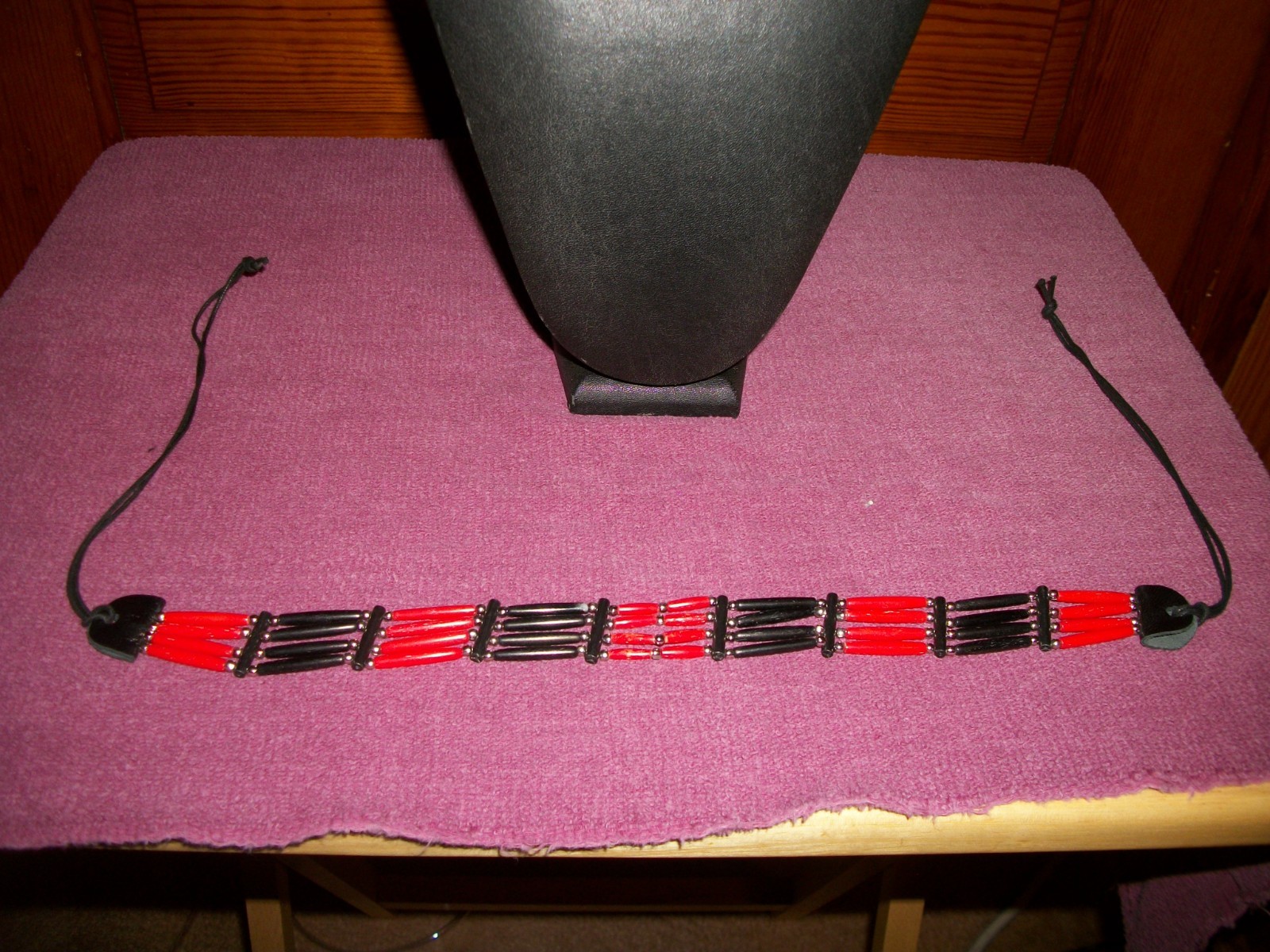 BEAUTIFUL Native American Style FINE Choker necklace 4 strand bead jewelry NICE