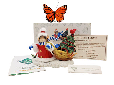 CHARMING TAILS Bundled Up For the Season Figurine - Christmas Fitz & Floyd