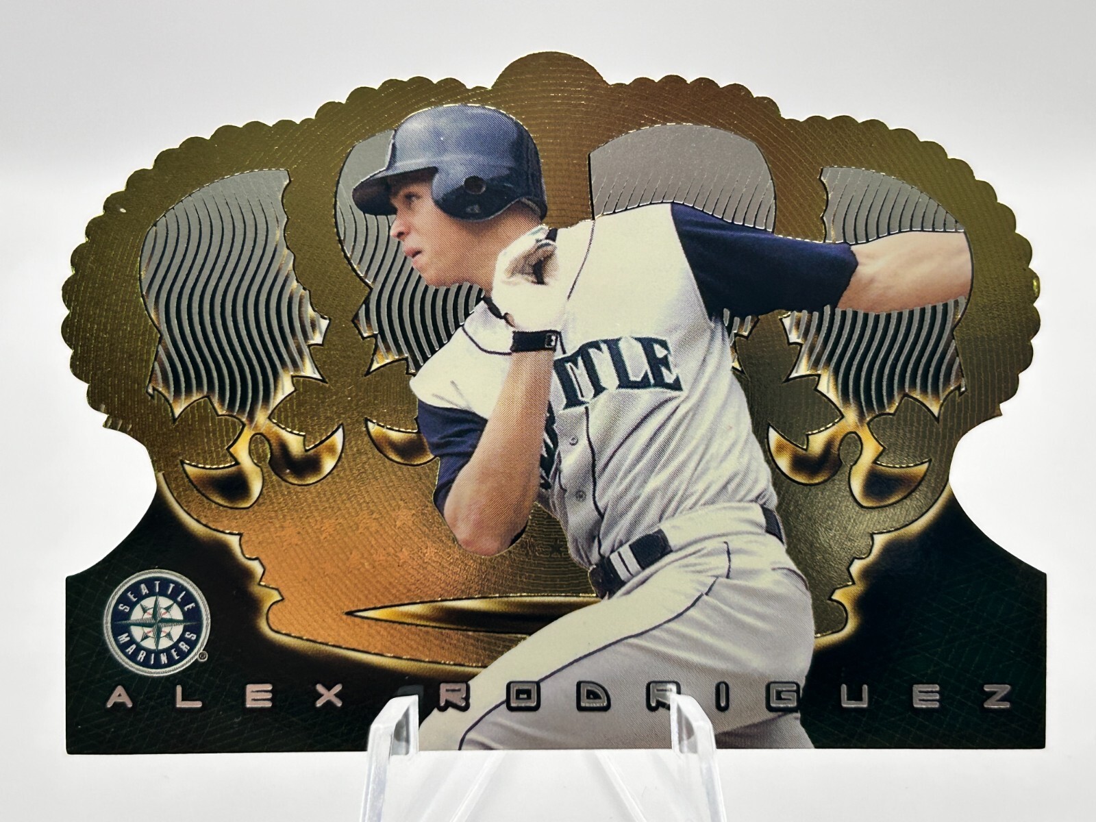 PACIHC CROWN E ALEX・RODRIGUEZ ALEX RODRIGUEZ 1999 PACIFIC CROWN ROYALE DIE CUT SEATTLE