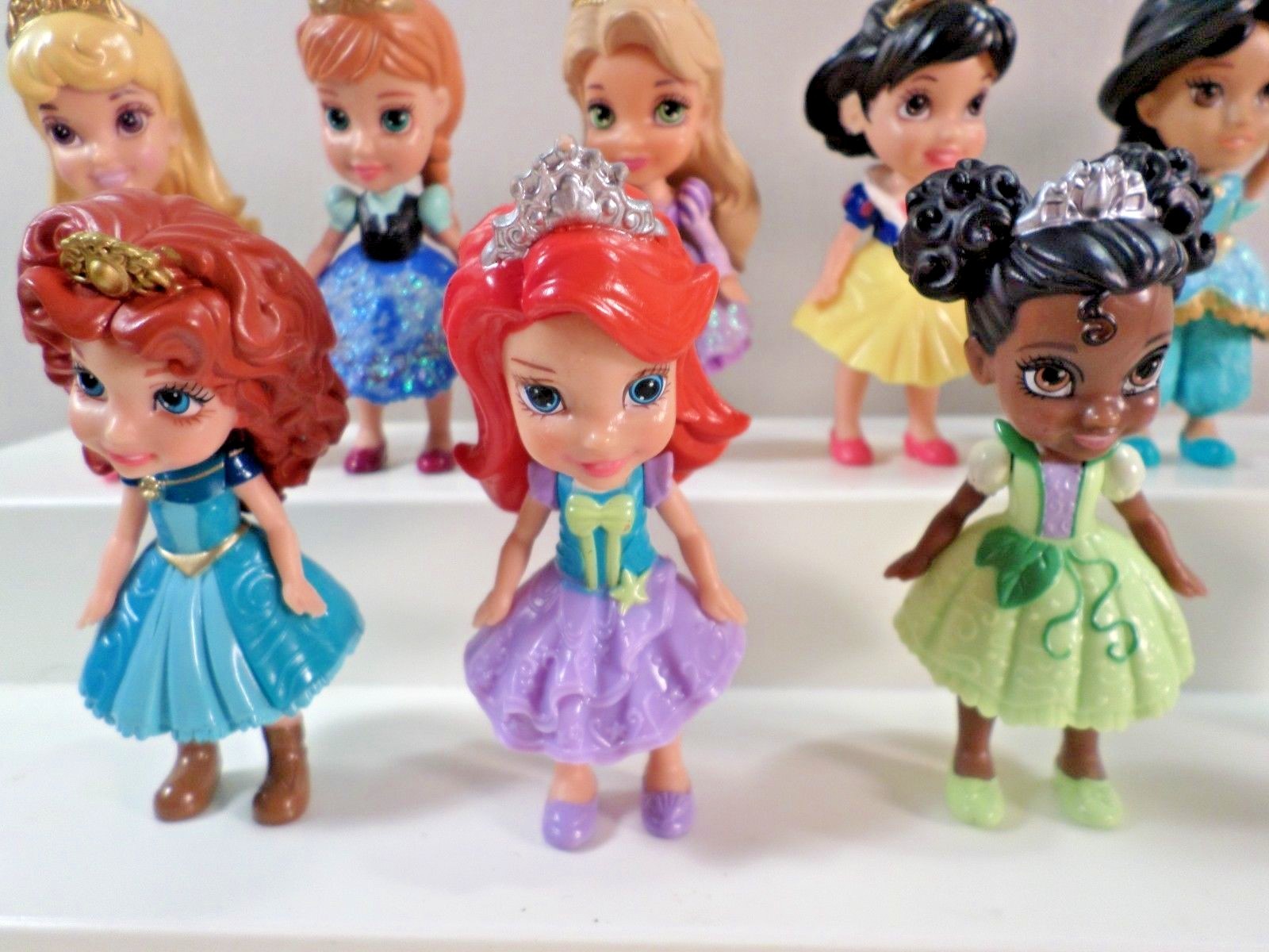 Mattel Disney Princess~Talking Castle Dolls~Miniature~Ariel~Frozen~14 Dolls