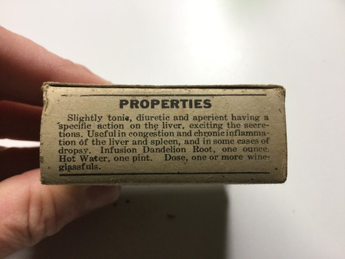 Vintage Crude Drug, Dandelion Root, Murray & Nickell Chicago
