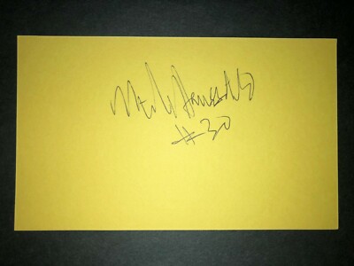 2017 RANGERS: Mike Hauschild, SIGNED 3x5 Card